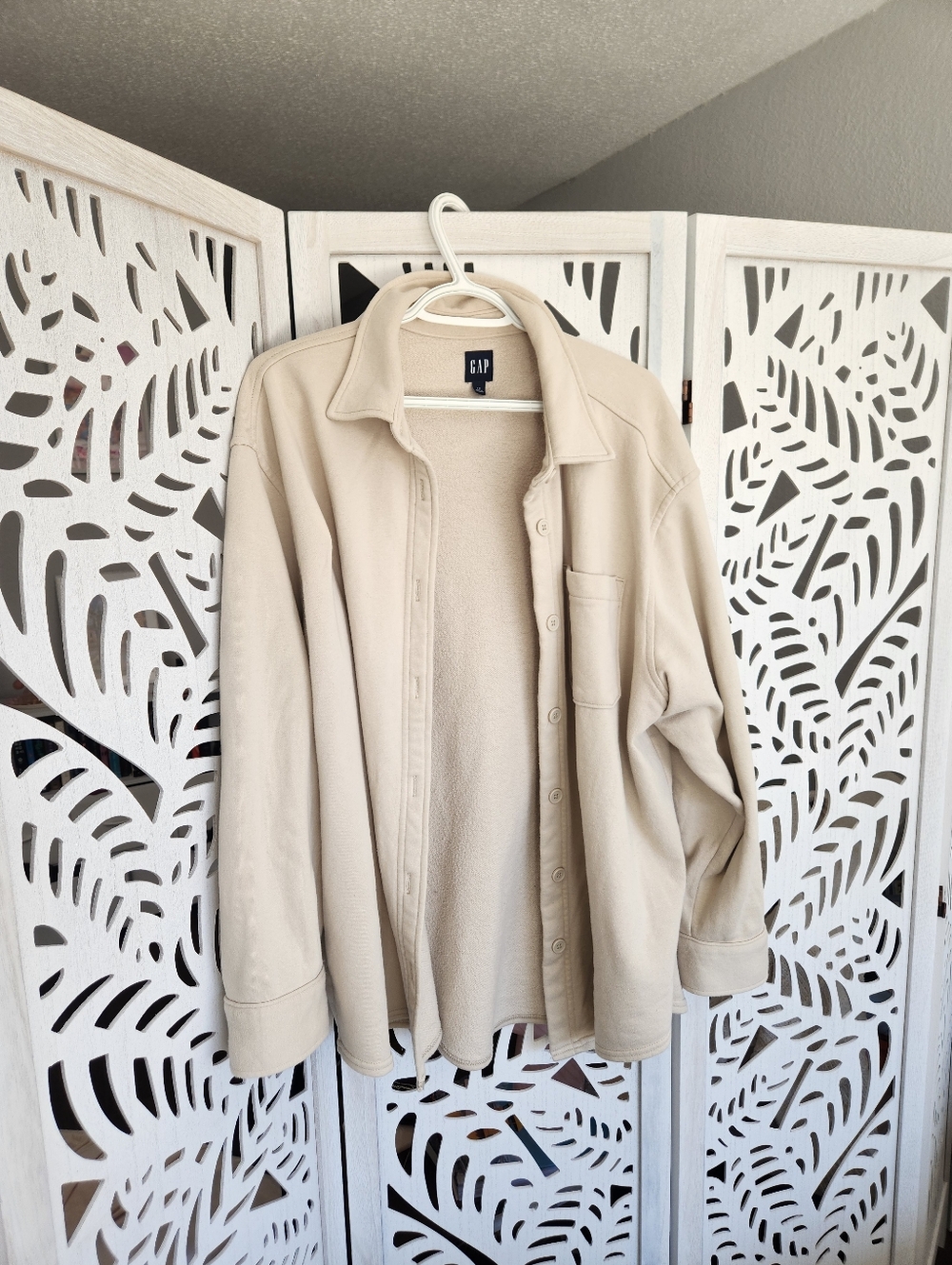 GAP Button Front Shacket - Size L